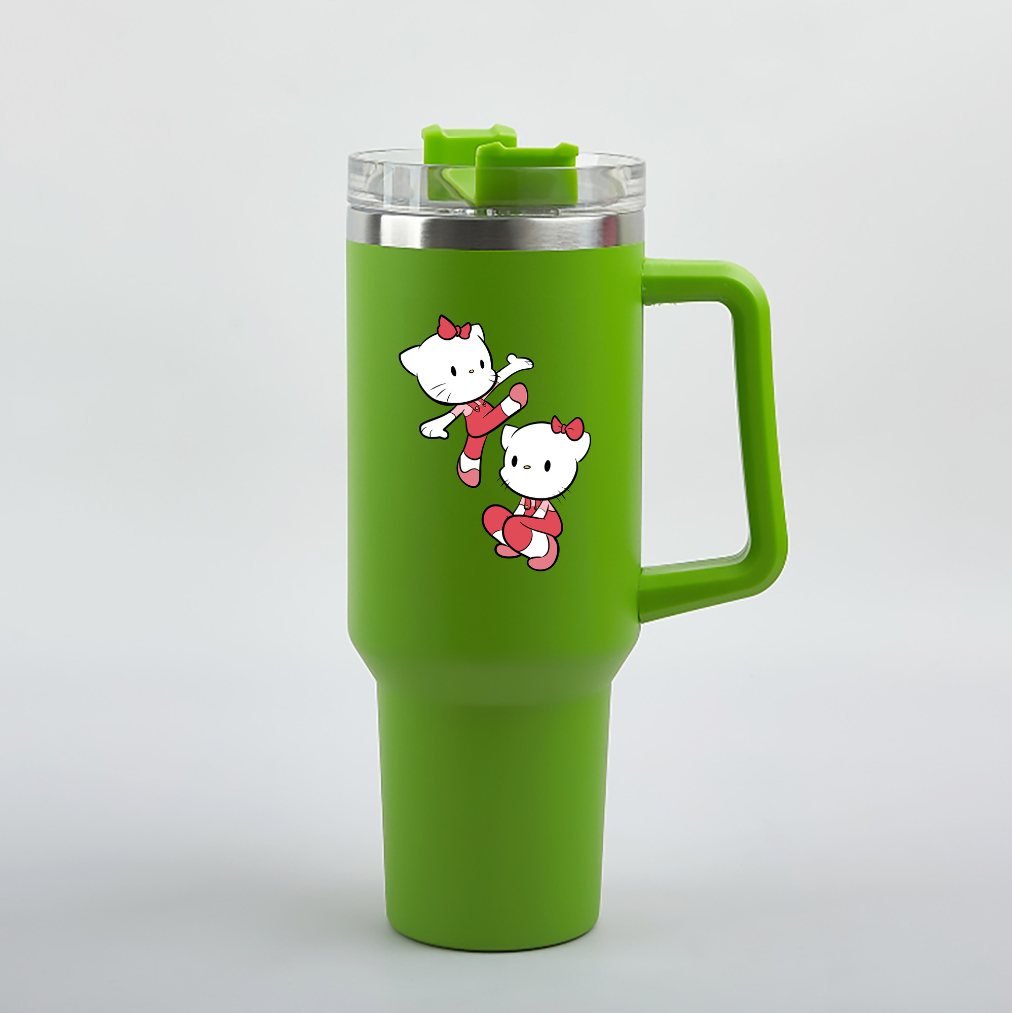（画像用） Hello Kitty ハローキティ 1200mL車用タンブラー（カラープリント）